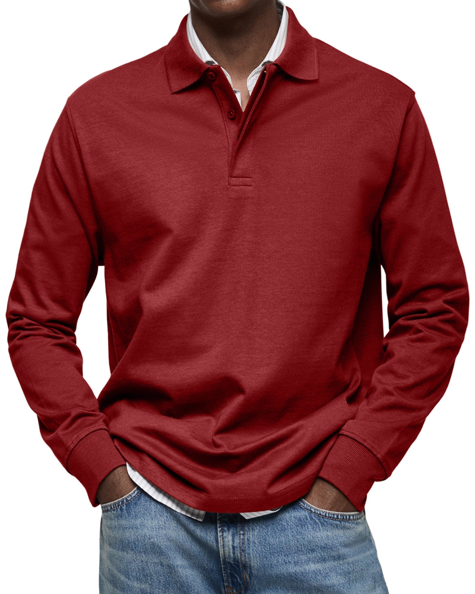 Alviero™ | Premium Long-Sleeve Polo – Elegance Meets Comfort