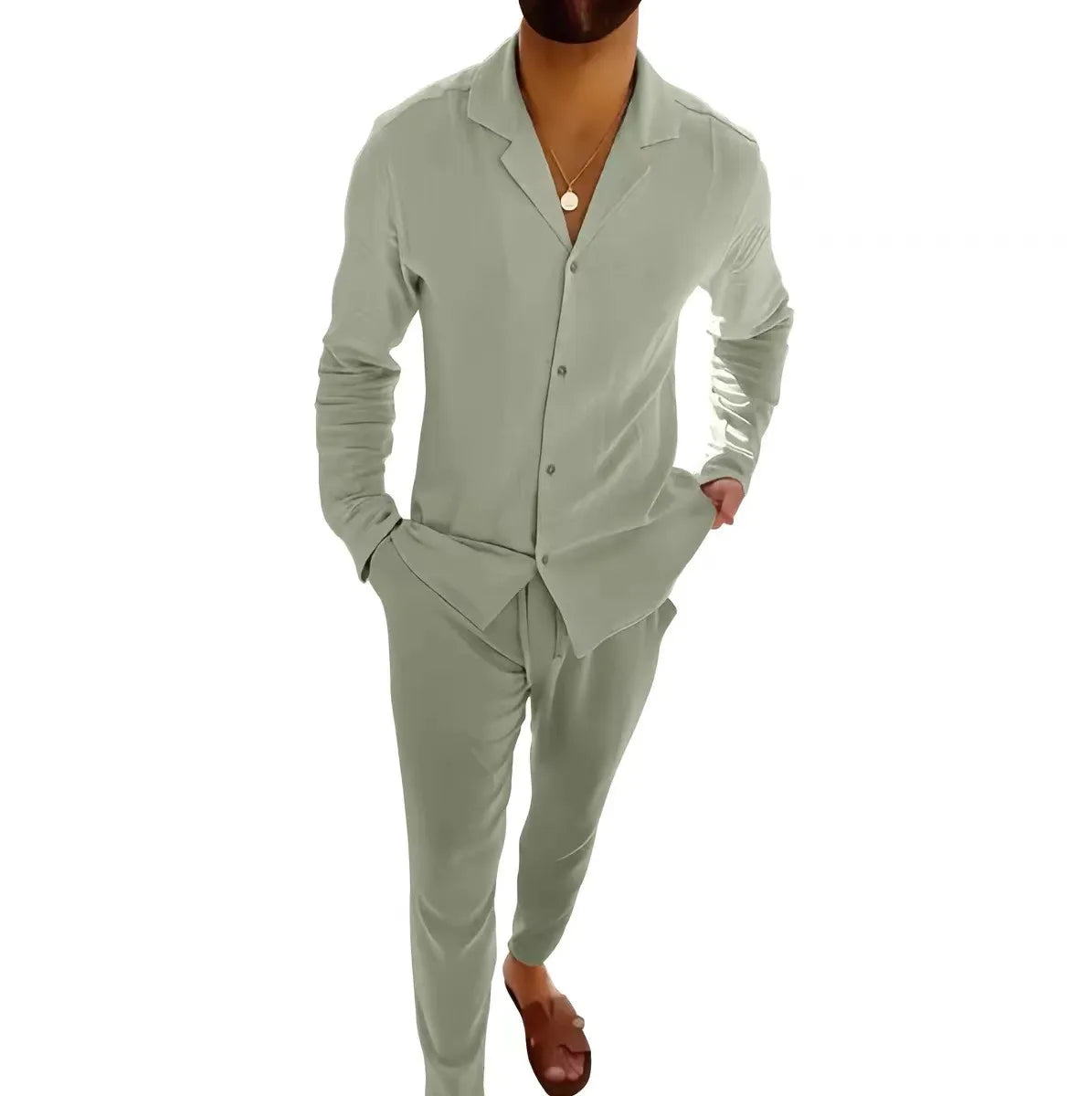 Silvano™ | Summer Linen Set – Effortless Style, Pure Comfort