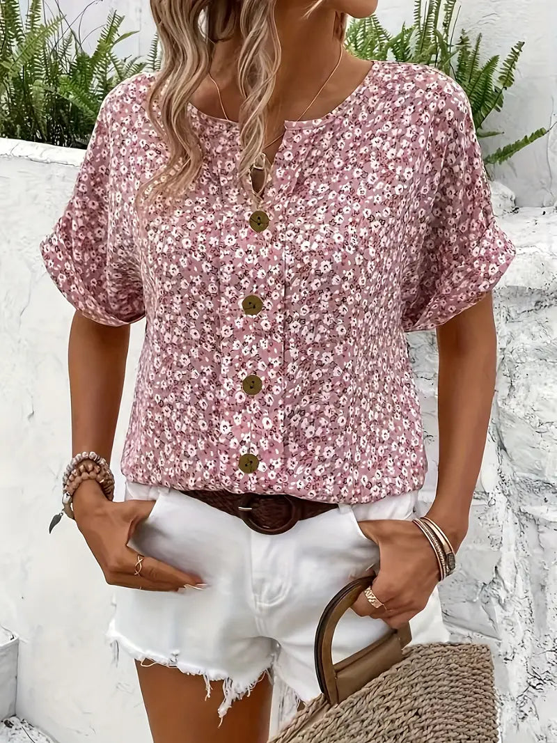 Verna™ | Elegant Floral Blouse – Light, Airy & Effortlessly Chic