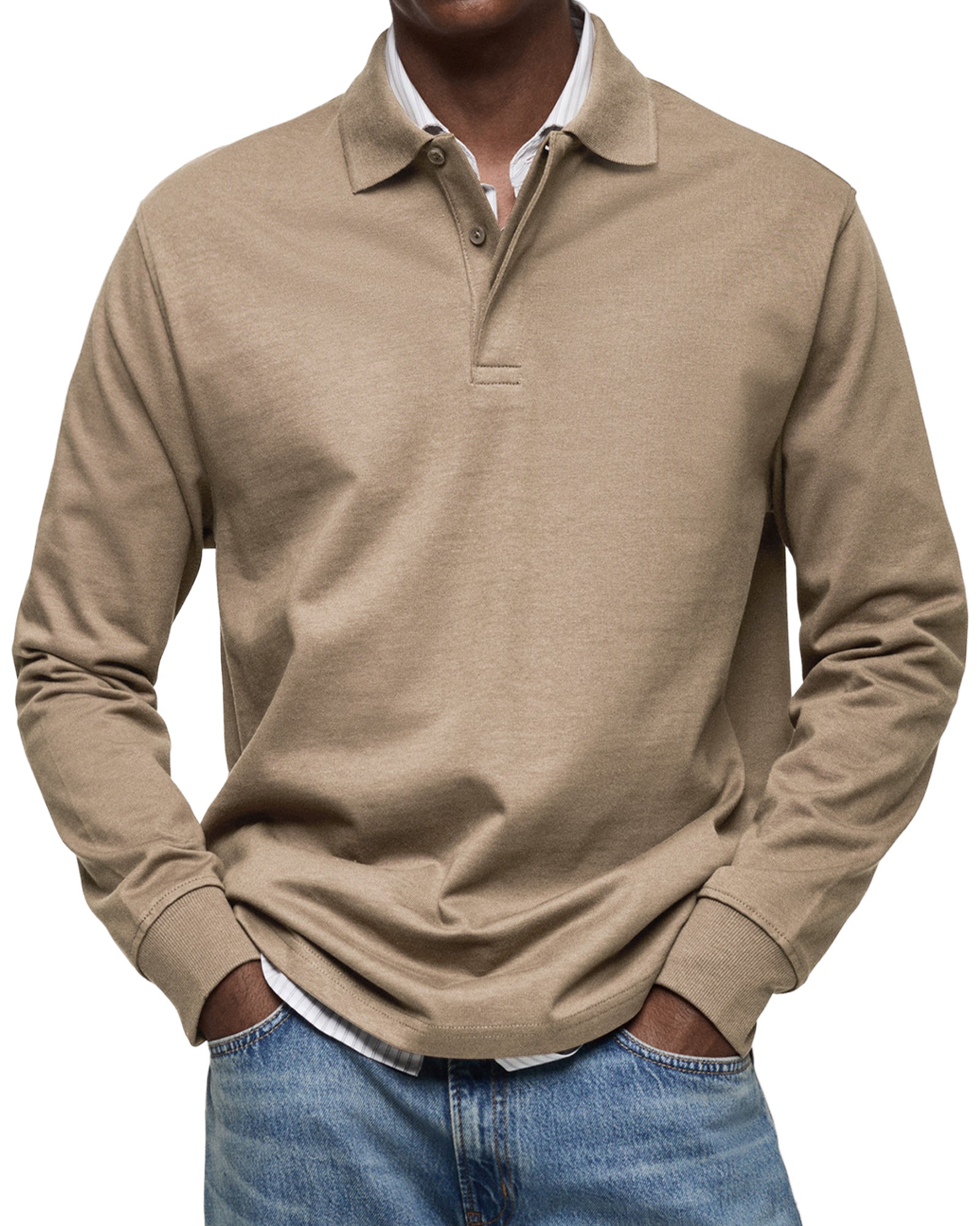 Alviero™ | Premium Long-Sleeve Polo – Elegance Meets Comfort