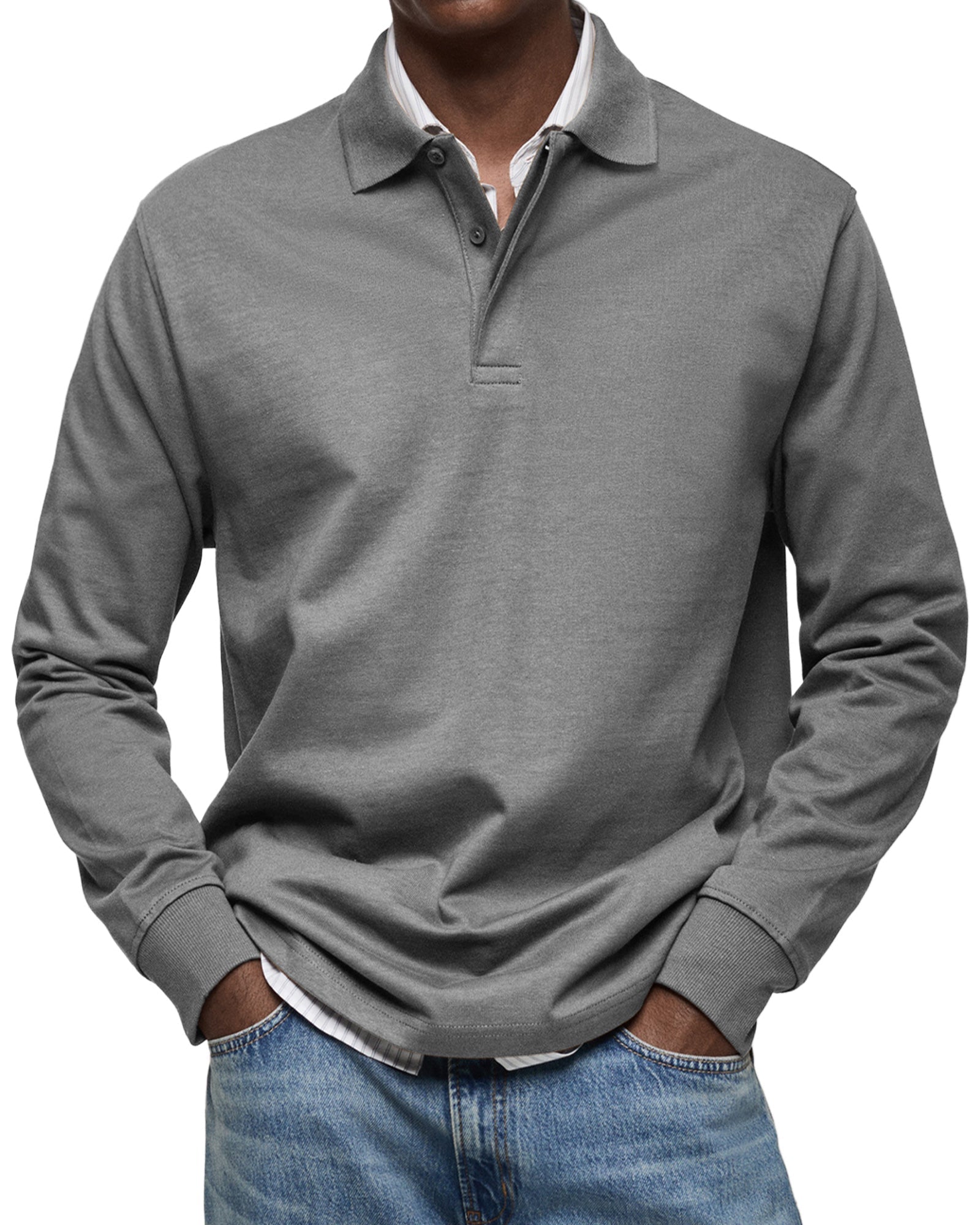 Alviero™ | Premium Long-Sleeve Polo – Elegance Meets Comfort