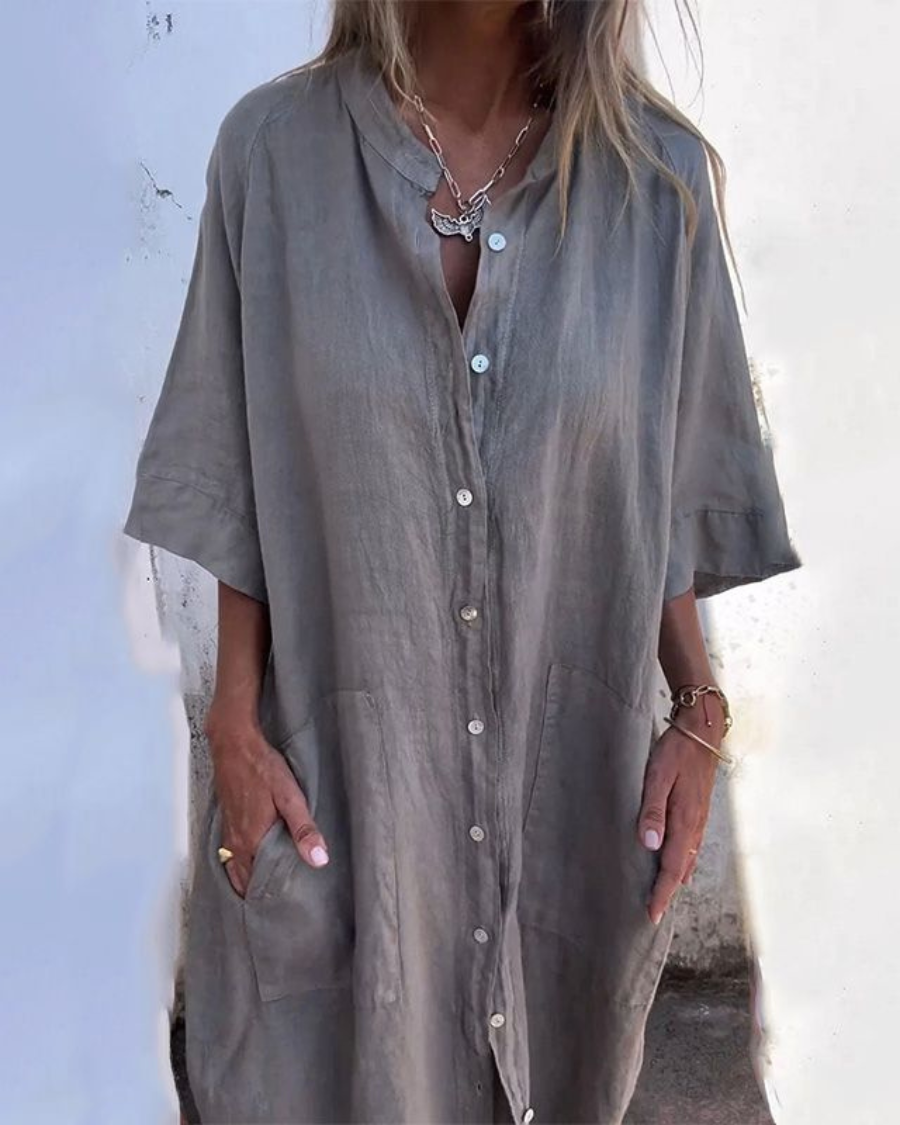 Belladonna™ | Ibiza Style Casual Shirt Dress
