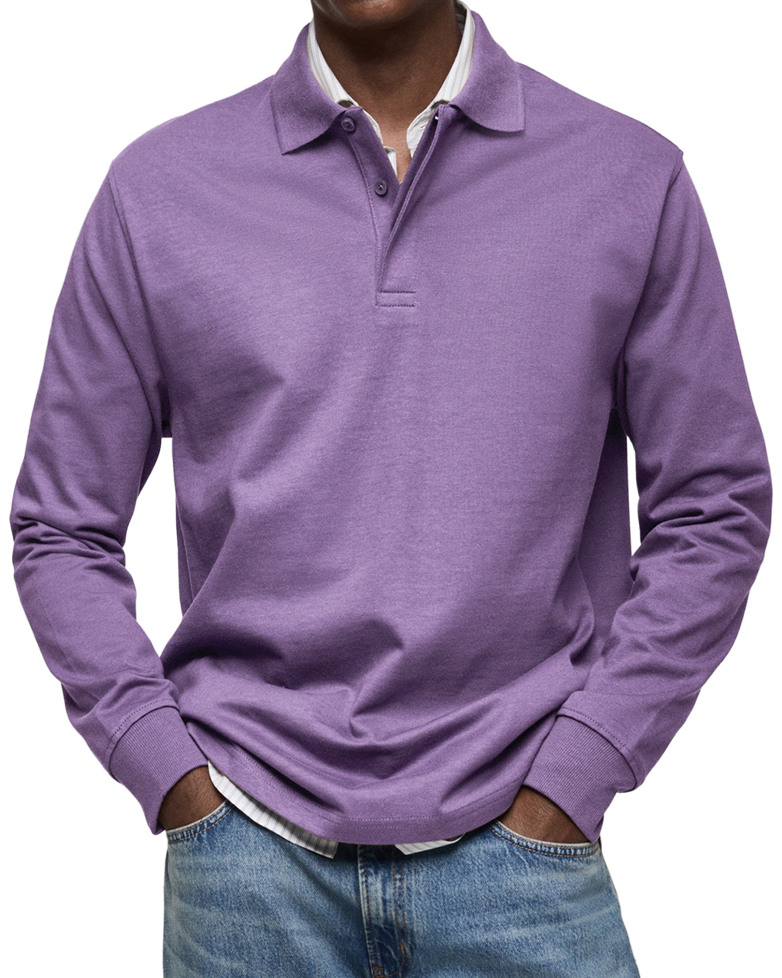 Alviero™ | Premium Long-Sleeve Polo – Elegance Meets Comfort