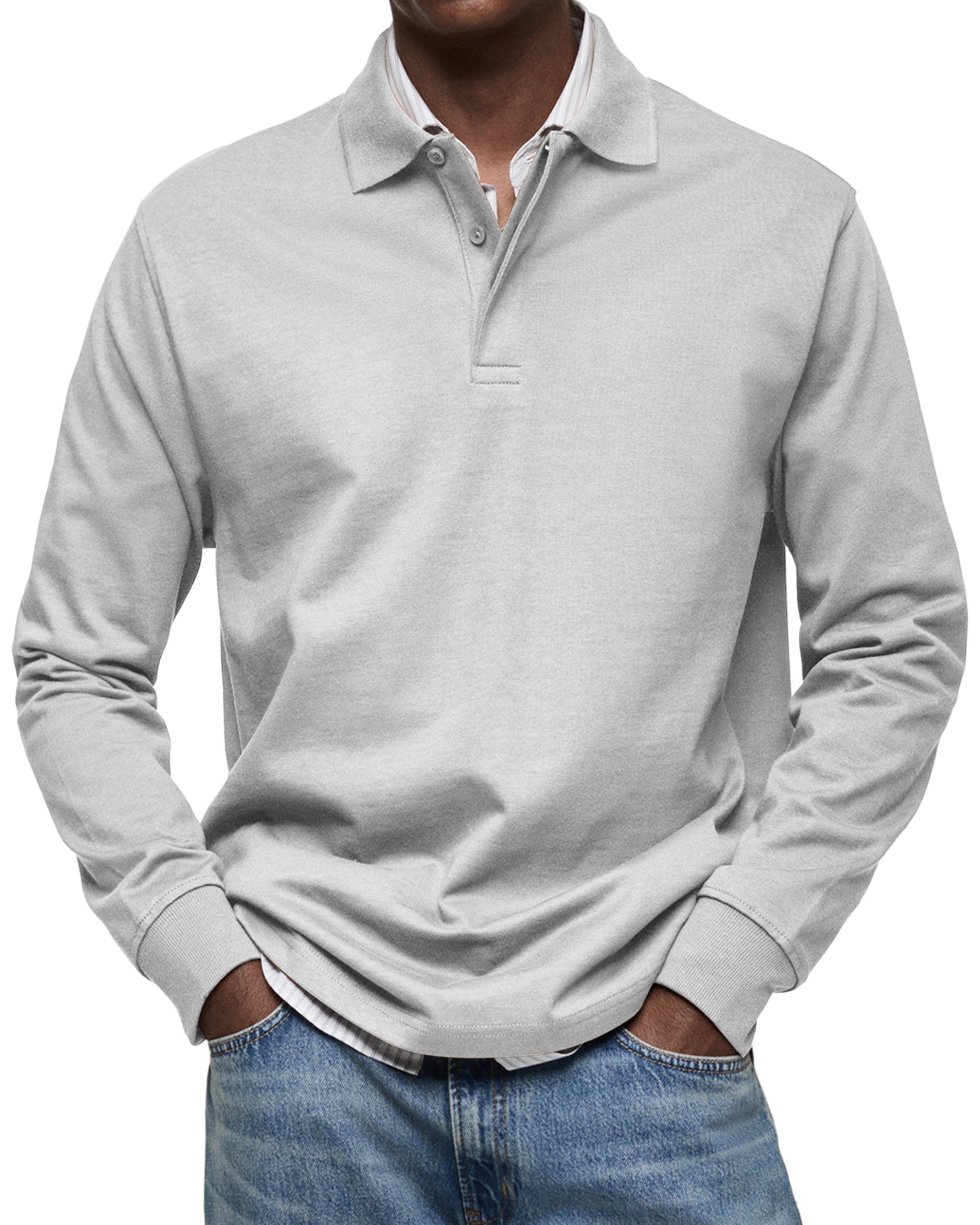 Alviero™ | Premium Long-Sleeve Polo – Elegance Meets Comfort