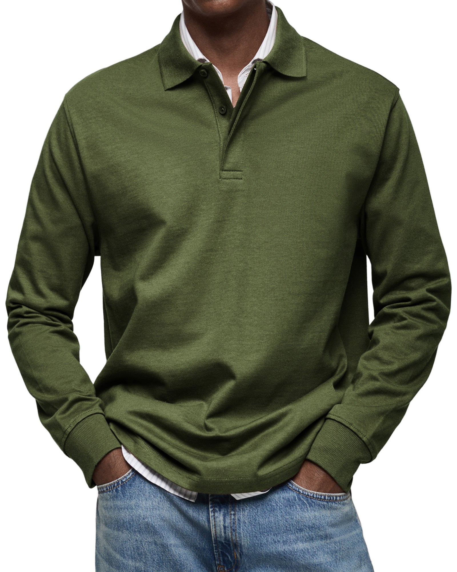 Alviero™ | Premium Long-Sleeve Polo – Elegance Meets Comfort