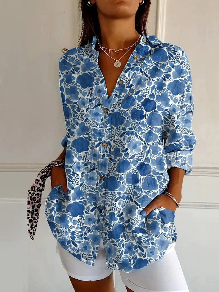 Luisa™ | Spring Floral Blouse – Fresh, Feminine & Effortless