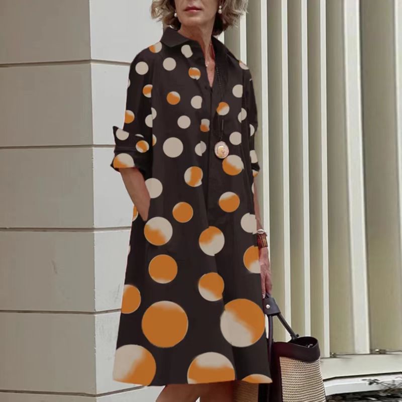 Liane™ | Elegant Floral Shirt Dress