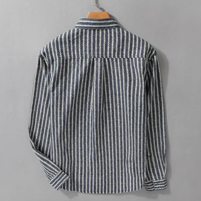 Sandro™ | Lightweight striped layering shirt