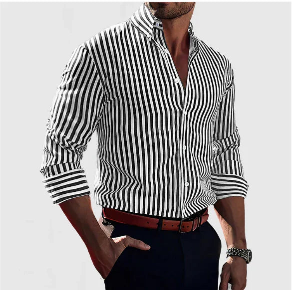 Marcello™ | Elegant Striped Shirt