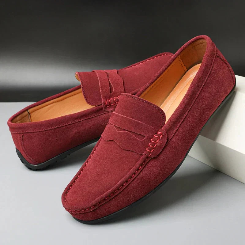Alessio™ | Retro Suede Loafers met Tijdloze Klasse